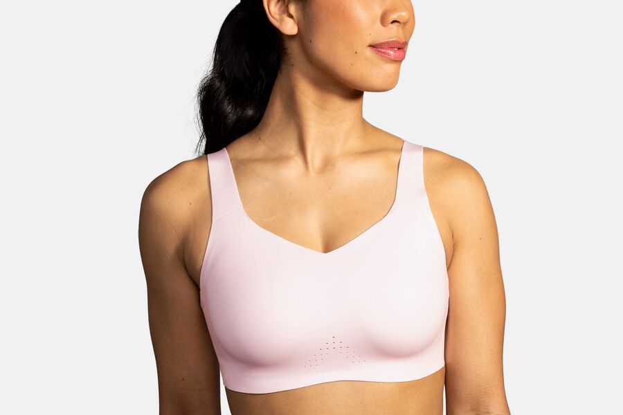 Womens Brooks Dare Underwire Run Bras Rosewater | 198674-PMQ